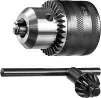 Патрон ударный сверлильный 13мм,1 2 , с ключом для дрели ЗУБР Профессионал 2908-13-1 2