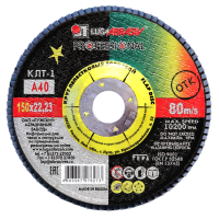 Круг лепестковый торцевой КЛТ 1 150х22.23 А40 PROFESSIONAL (60 10)