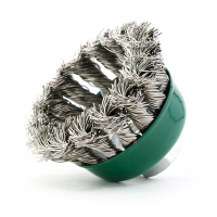 Щетка чашечная жгутовая Д65 M14, ворс нерж сталь 0,50 (код 13-021) №EB-ASS1