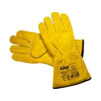 Краги сварочные на подкладке с кевларовой нитью желтые FWGK 10 Y