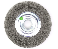 Щетка дисковая Д125 20 22,2, ворс гофр нерж сталь 0,30 (код 13-095) №EB-MCST4