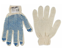 Перчатки рабочие DEXX х б 7 кл, с ПВХ покрытием (точка) арт.11400-H10
