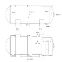 Ресивер горизонтальный IronMac 500L (с подготовкой  под сборку блочных станций)