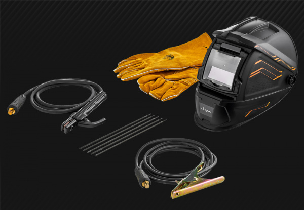 Инвертор сварочный ARC 200 BLACK  REAL SMART  (Z28303) (маска хамелеон+краги+электроды) фото5