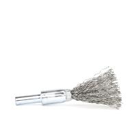 Щетка концевая Д30 c хв-м д6 17, ворс гофр нерж сталь 0,30, до 4500 об мин (код 13-118) №EB-E30SS