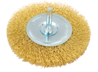 Корщетка для дрели дисковая TW (D100   сталь лат. витая 0,3мм   шпилька) TW.413.111103