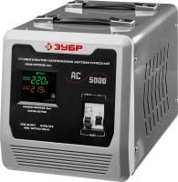 Стабилизатор напряжения ЗУБР АС 5000 профессиональный 5000 ВА, 140-260 В, 8% арт. 59380-5