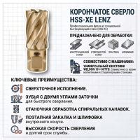 Сверло корончатое Ø41х30 мм, арт. LZHS-041