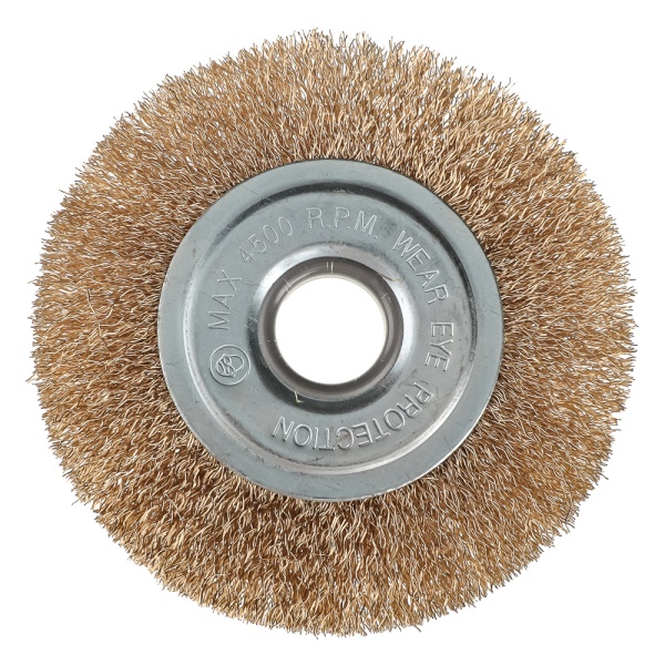 Щетка дисковая для дрели, витая стальная латунированная проволока 0,3 мм, d 75 мм, MIRAX 35145-075 фото3