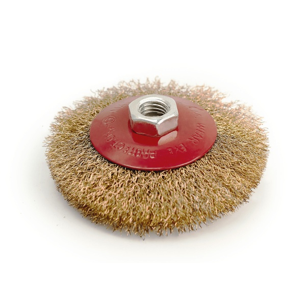 Корщетка для УШМ дисковая TW (D150   сталь пучки 0,5мм   пос. d22) TW.414.133155 фото2