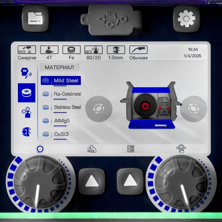 Аппарат полуавтоматической сварки ПТК HANKER MIG 200 DP PFC LCD H60 арт. 005.400.212 фото14