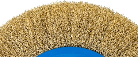 Щетка диск. для УШМ, витая стальн. латун. пров. 0,3мм,125мм ЗУБР  Профессионал  арт.35186-125 фото3