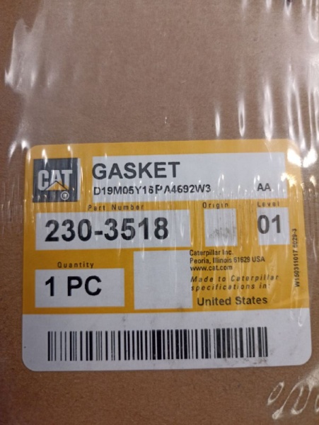Прокладка коллектора (С-11) 230-3518 1РС D19M05Y16.PA 4692W3AA CAT фото2
